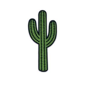 Toppa termoadesiva ricamata a forma di cactus Saguaro