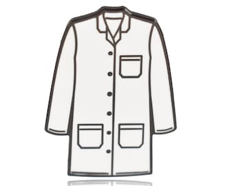 Lab Coat Science Hard Enamel Pin