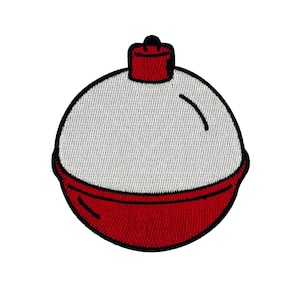 Fishing Bobber Embroidered Iron-on Patch