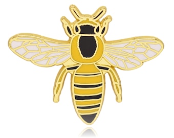 Pin de esmalte duro de abeja de miel