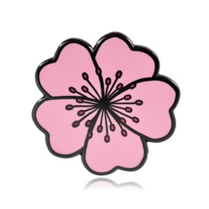 Cherry Blossom Flower Hard Enamel Pin