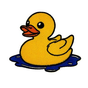 Rubber Duck Embroidered Iron-on Patch