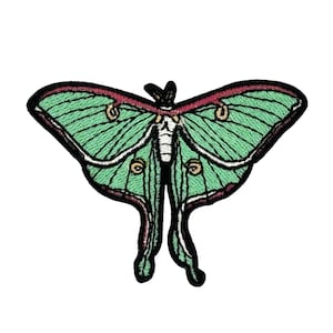 Luna Moth Embroidered Iron-on Patch