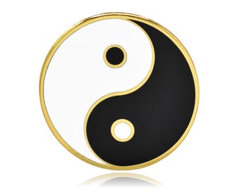 Yin and Yang Symbol Hard Enamel Lapel Pins