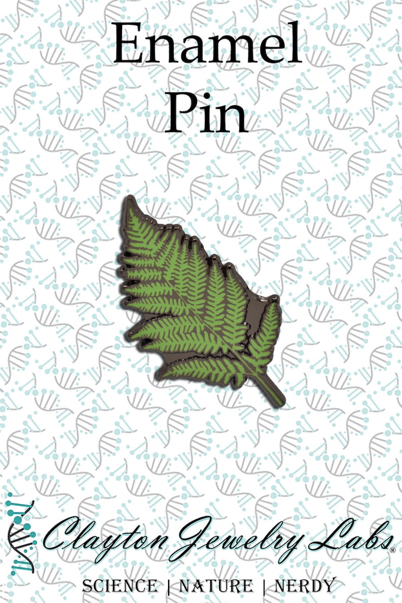 Fern Leaf Hard Enamel Pin image 2