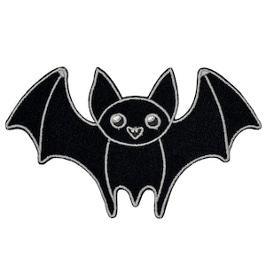 Bat Embroidered Iron-on Patch