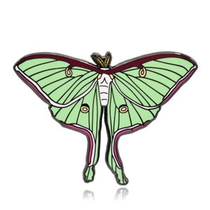 Luna Moth Hard Enamel Pin