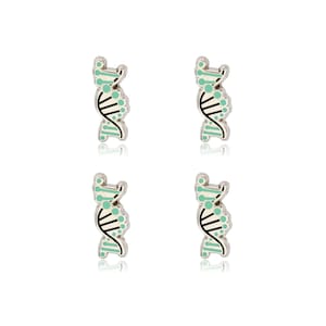 Mini DNA Helix Logo Set of 4 Filler Enamel Pins
