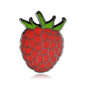 Raspberry Hard Enamel Pin