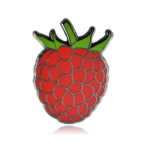 Raspberry Hard Enamel Pin