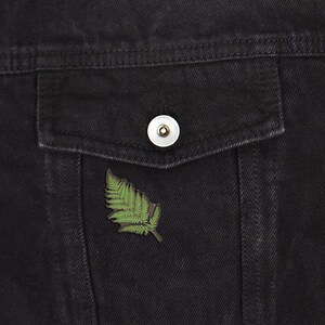 Fern Leaf Hard Enamel Pin image 3