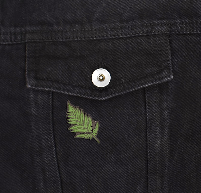 Fern Leaf Hard Enamel Pin image 3