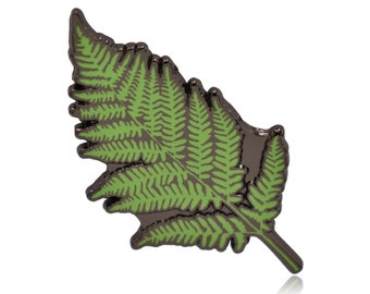 Fern Leaf Hard Enamel Pin