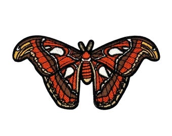 Atlas Moth Embroidered Iron-on Patch