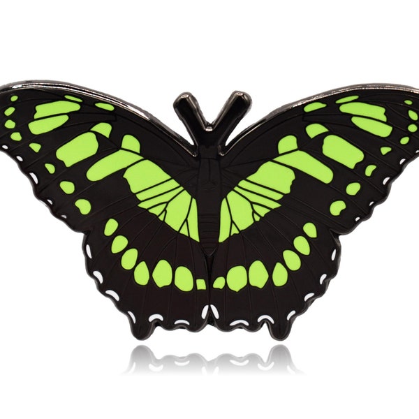 Malachite Butterfly Hard Enamel Pin