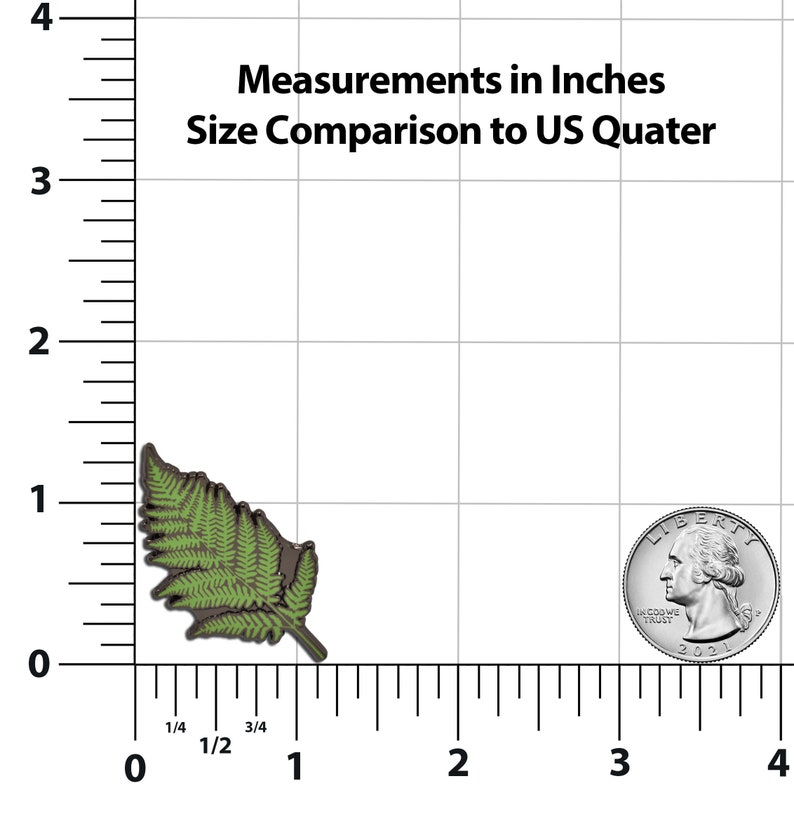 Fern Leaf Hard Enamel Pin image 9