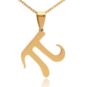 Pi Symbol Stainless Steel Necklace