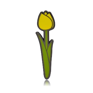 Tulpe Blume mit Stiel Hard Enamel Pin