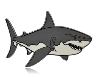 Great White Shark Enamel Pin