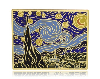 Starry Night Vincent van Gogh Hard Enamel Pin