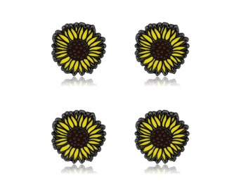 Mini Sunflower Set of 4 Filler Enamel Pins