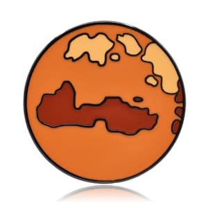 Planet Mars Enamel Pin