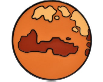 Planet Mars Enamel Pin