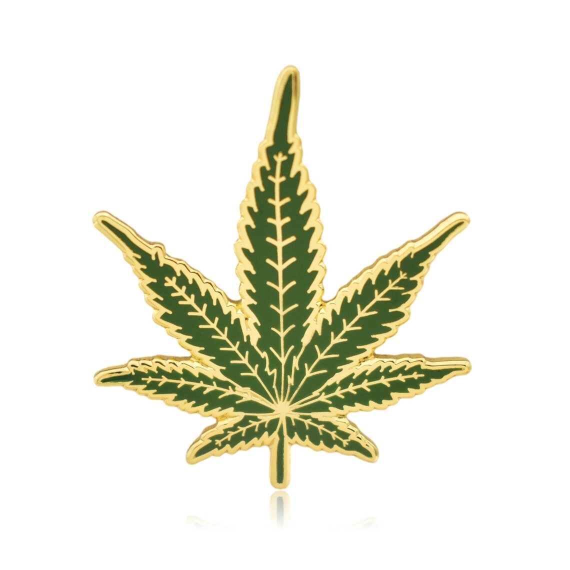 Marijuana Weed Leaf Enamel Lapel Pin - Etsy