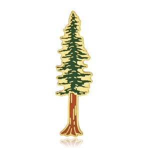 Sequoia Redwood Tree Hard Enamel Pin