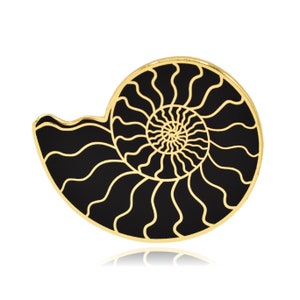 Ammonite Fossil Hard Enamel Pin Hard Enamel Pin