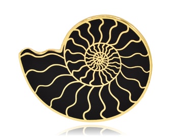 Ammonite Fossil Hard Enamel Pin Hard Enamel Pin