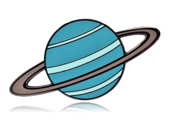 Planet Uranus Enamel Pin