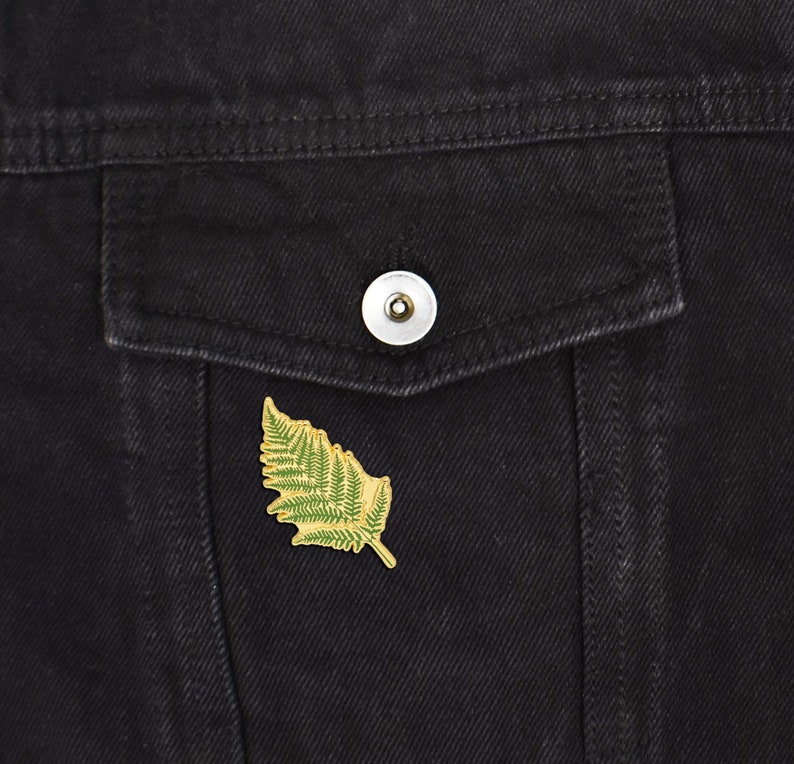 Fern Leaf Hard Enamel Pin image 7