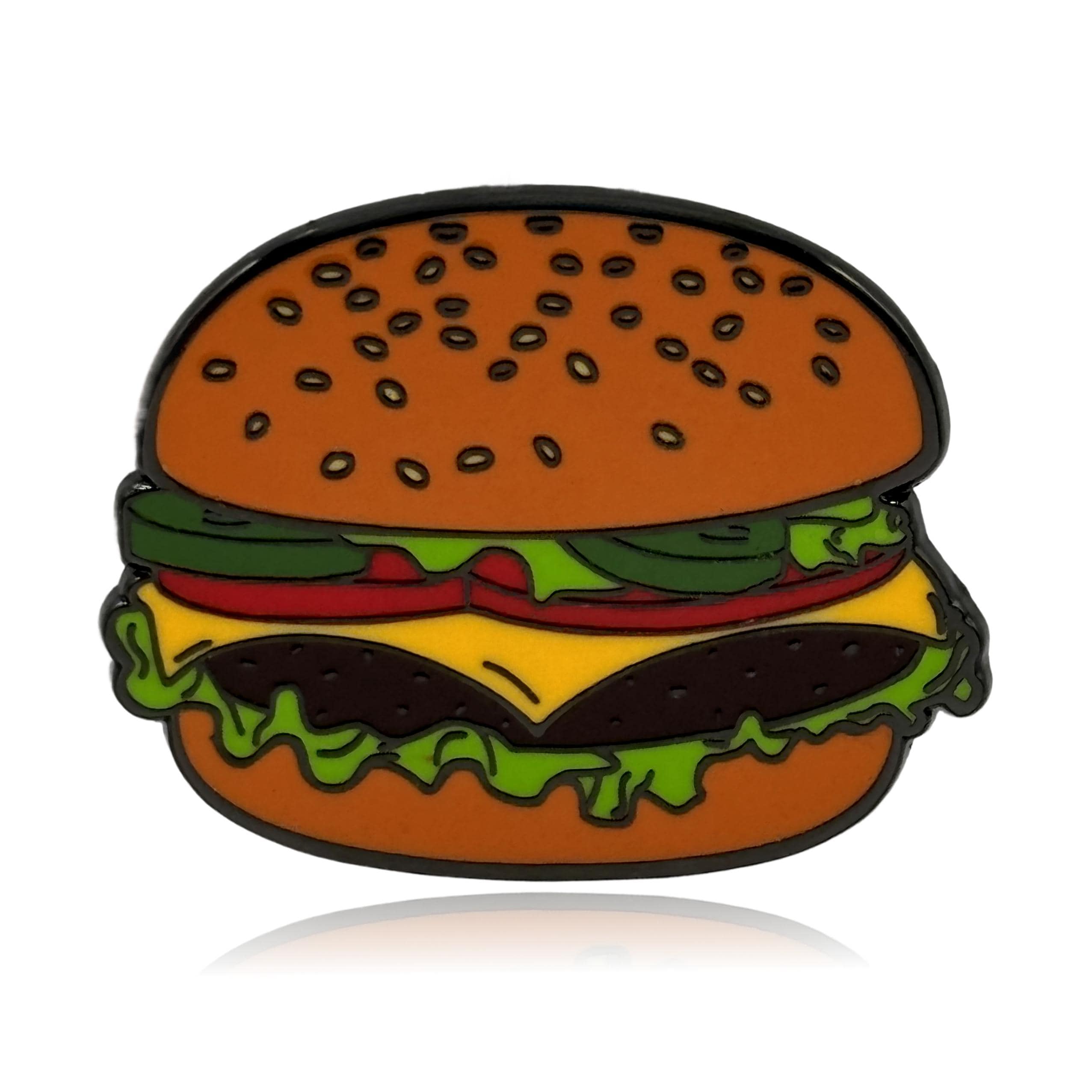 Cheeseburger Enamel Pin - Etsy