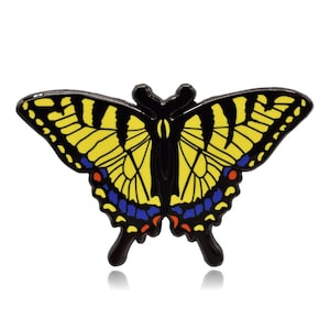 Eastern Tiger Swallowtail Butterfly Hard Enamel Pin