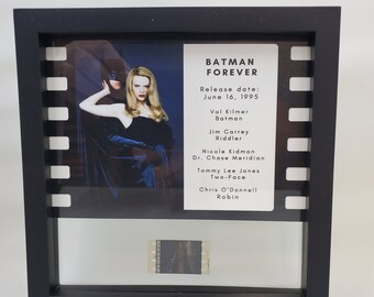 Ready to Ship, Batman Forever  Rare Movie Film Cell, Original 35mm Movie Film Cell display with Frame, Floating Frame film cell