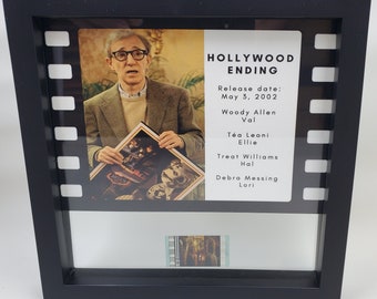 Ready to Ship, Hollywood Ending Rare Movie Film Cell, Original 35mm Movie Film Cell display with Frame, Floating Frame film cell