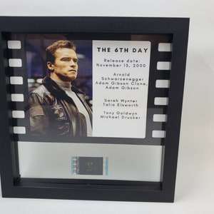 The 6th Day  rare movie film cell, Original 35mm Movie Film Cell display with Frame, Floating Frame film cell