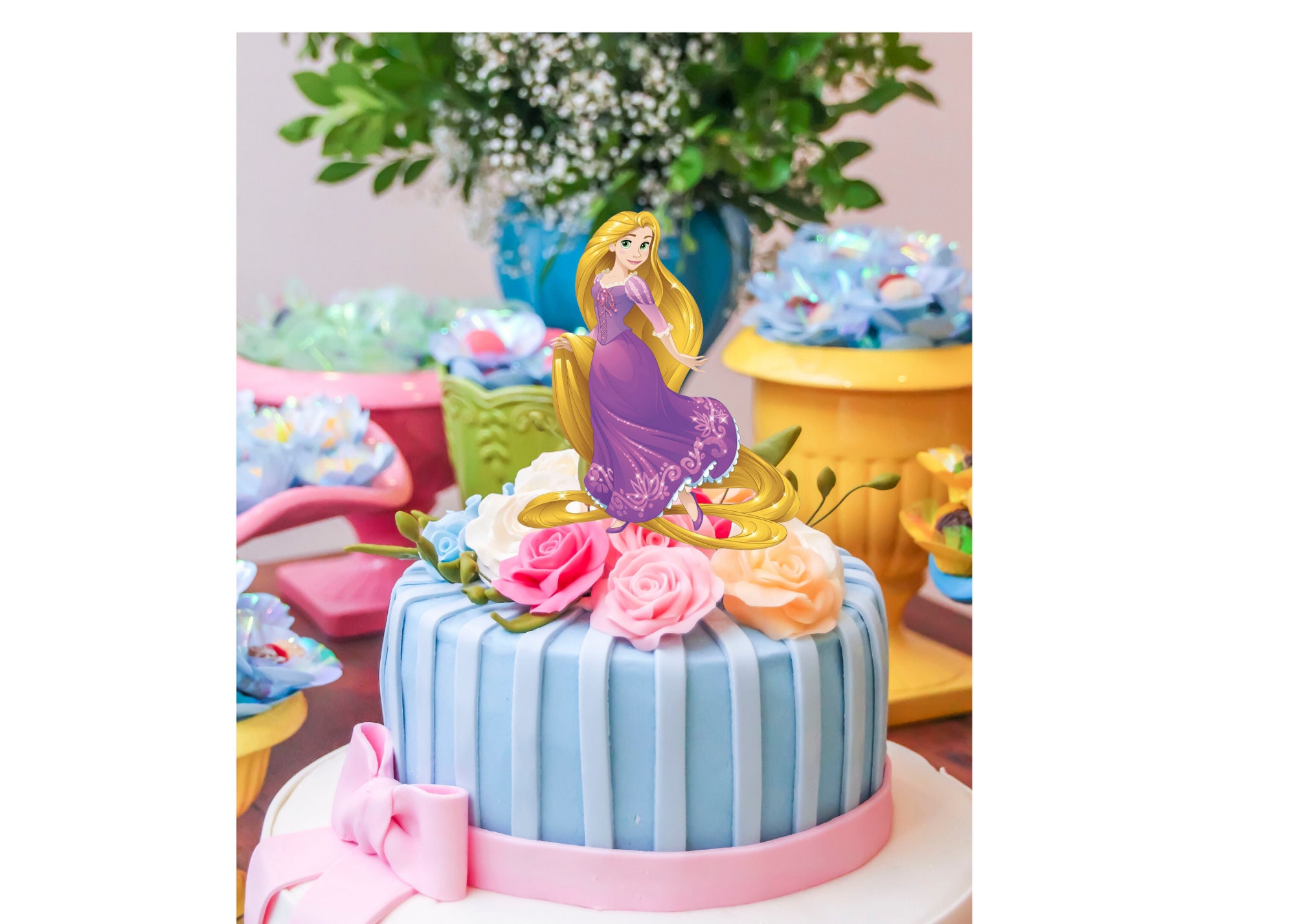 rapunzel full sheet cake