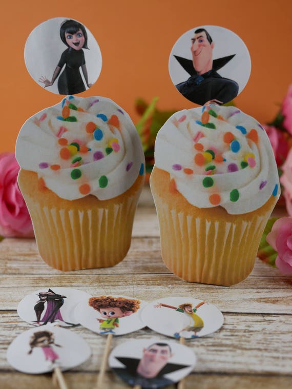 Hotel Transylvania Cupcake Toppers Cupcake Picks Double Etsy