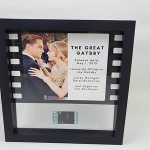 The Great Gatsby  Rare Movie Film Cell, Original 35mm Movie Film Cell display with Frame, Floating Frame film cell
