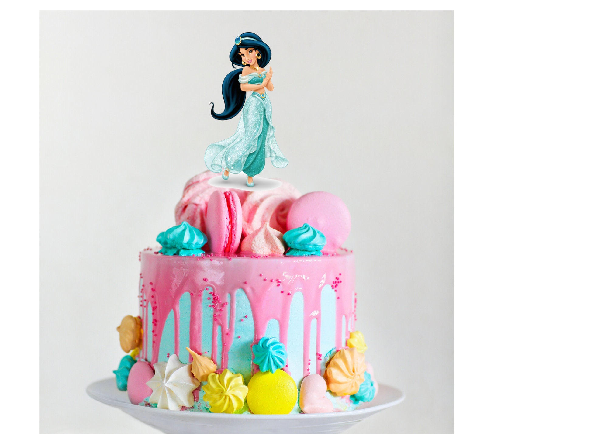 Princess Jasmine Cake Topper Decoración de pastel de jazmín - Etsy España