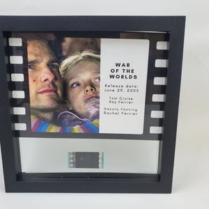 Ready to Ship, War of the Worlds Rare Movie Film Cell, Original 35mm Movie Film Cell display with Frame, Floating Frame film cell