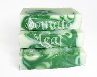 Tomato Leaf Coconut Soap, handmade soap, unisex soap, moisturising soap, coconut oil soap