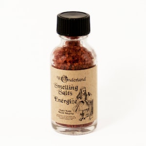 Energize Smelling Salts, Aromatherapy Salts, Energizing Essential Oil Blend, Energizing Essential Oil Blend, Alice in Wonderland