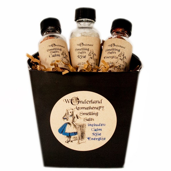 Smelling Salts, Aromatherapy Gift, Smelling Salts Gift Set, Aromatherapy Box, Baby Shower Gift, Alice in Wonderland Gift, Essential Oil Gift