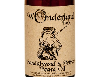 Beard Oil, Sandalwood Beard Oil, Vetiver Beard Oil, All Natural Beard Oil, Men's Grooming, Gift for Him, Beard Grooming, Beard Conditioner