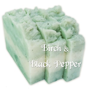 Vegan Soap, Birch and Black Pepper Soap, Black Pepper Soap, Moisturizing Soap, Unisex Vegan Soap, Luxury Vegan Soap, Men&#39;s Vegan Soap