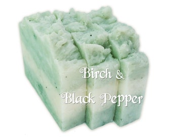 Vegan Soap, Birch and Black Pepper Soap, Black Pepper Soap, Moisturizing Soap, Unisex Vegan Soap, Luxury Vegan Soap, Men's Vegan Soap