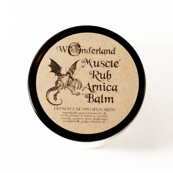 Muscle Rub, Arnica Salve, All natural, Sore Muscle, Pain Salve, Essential Oil Blend, Salve, Camphor, Peppermint, Eucalyptus, Clove, Ginger